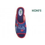 Καλοκαιρινές Γυναικείες Παντόφλες | Kokis 83108 Μπλε - Ανατομικές